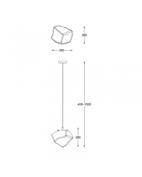 Подвесной светильник Zumaline ROCK P0488-01A-F4HF-foto3