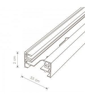 Шинопровод двухфазный Nowodvorski Profile 9450-foto2