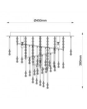 Потолочная люстра Zumaline TERRE 19154L-foto2