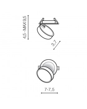 Встраиваемый светильник Azzardo Mona Spot AZ4533-foto4
