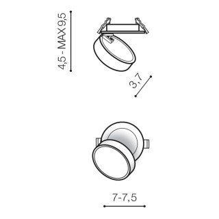 Встраиваемый светильник Azzardo Mona Spot AZ4534-foto4