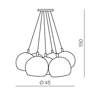 Подвесная люстра Azzardo Noa 7 AZ1032-foto3