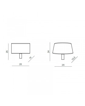 Основание настенного светильника Azzardo Amadeo lambody AZ2419-foto2