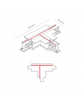 Коннектор T-образный правый 2 Nowodvorski Ctls Power 8681