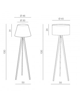 Основа для торшера Azzardo Tripod Wood AZ3013-foto2