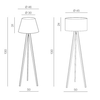 Основа для торшера Azzardo Tripod Wood AZ3013-foto2