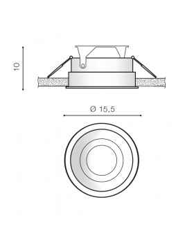 Встраиваемый светильник Azzardo Torres E111 AZ2684-foto2