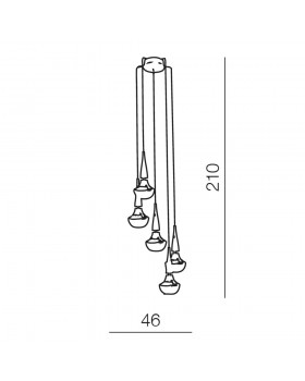 Подвесной светильник Azzardo Tasos 5 AZ0261-foto3