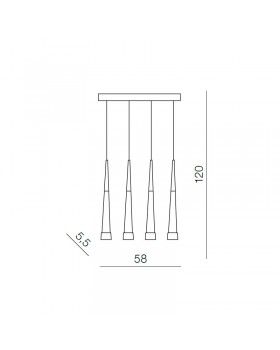 Подвесной светильник Azzardo Brina 4 AZ0955-foto2