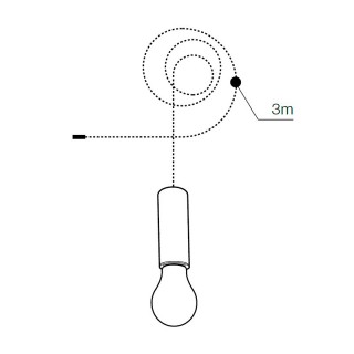 Патрон со шнуром для подвесного светильника Azzardo Ziko AZ3115-foto3