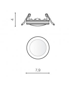 Встраиваемый светильник Azzardo Galata R AZ4381-foto2