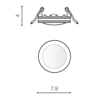 Встраиваемый светильник Azzardo Galata R AZ4379-foto2