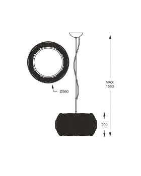 Подвесная люстра Zumaline SOLE P0317-03H-S8A1-foto2