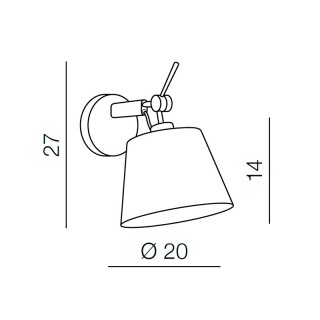 Настенный светильник Azzardo Zyta Wall XS AZ2491-foto2