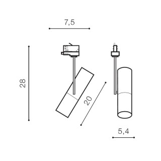 Трековый светильник Azzardo Lolo Track 3 AZ4577-foto5