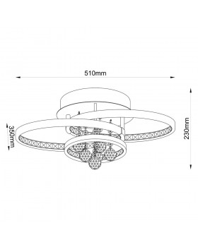 Потолочная люстра Zumaline CASTI 18144-foto2
