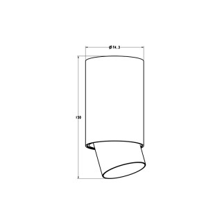 Потолочный светильник Zumaline SCOPE 1 ACGU10-145-foto2
