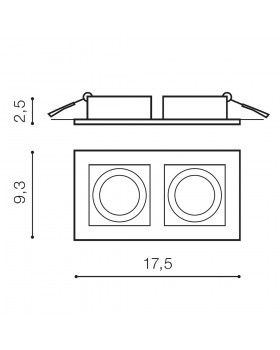 Встраиваемый светильник Azzardo Paco 2 AZ0799-foto2