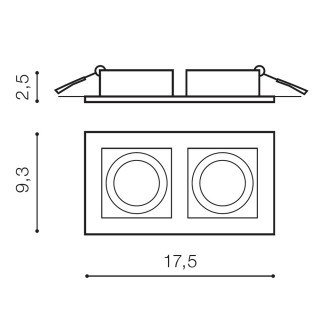 Встраиваемый светильник Azzardo Paco 2 AZ0798-foto2