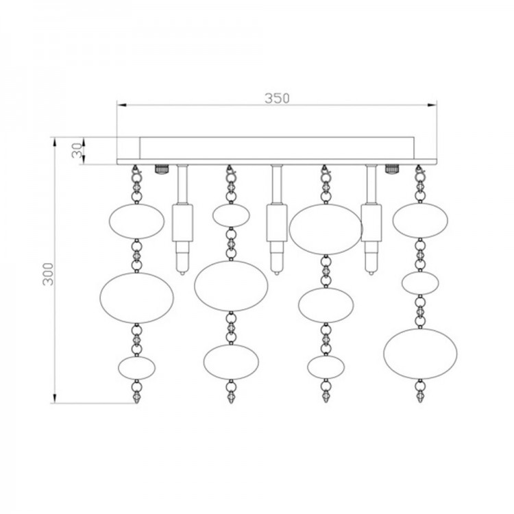 Потолочная люстра Zumaline ELLI RLX92175-5