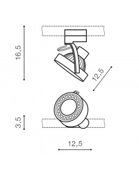 Трековый светильник Azzardo Jerry Track 1 AZ4667-foto5