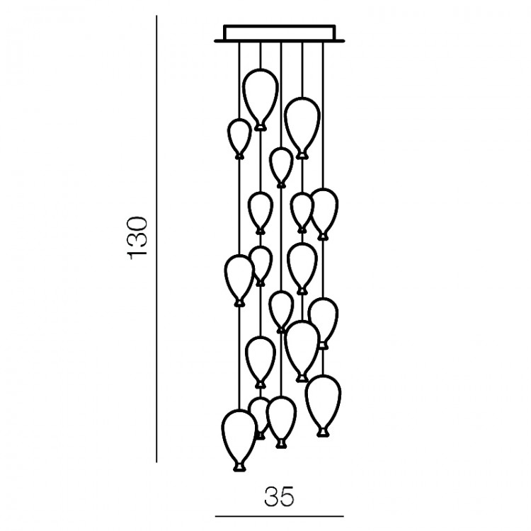 Потолочная люстра Azzardo Balloon AZ2164