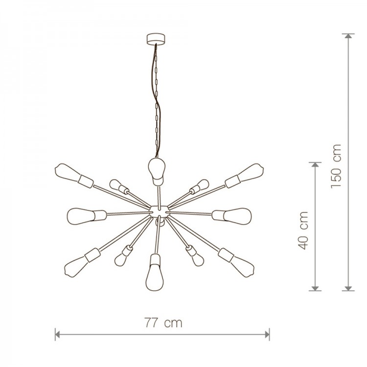 Подвесная люстра Nowodvorski Rod 9733