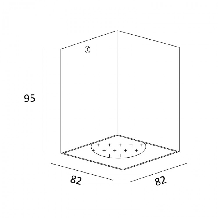 Потолочный светильник Zumaline SQUARE 50475-WH