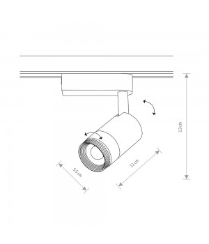 Трековый светильник Nowodvorski Profile Zoom Led 7624-foto10