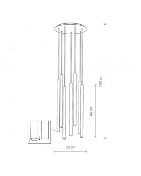 Потолочная люстра Nowodvorski Laser 490 8920-foto8