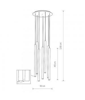 Потолочная люстра Nowodvorski Laser 490 8920-foto8