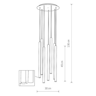 Потолочная люстра Nowodvorski Laser 490 8921-foto7
