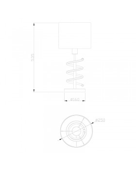 Настольная лампа Zumaline TINA TL180515-2-foto3
