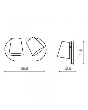 Настенный светильник Azzardo Ramona 2 Switch AZ2564-foto3