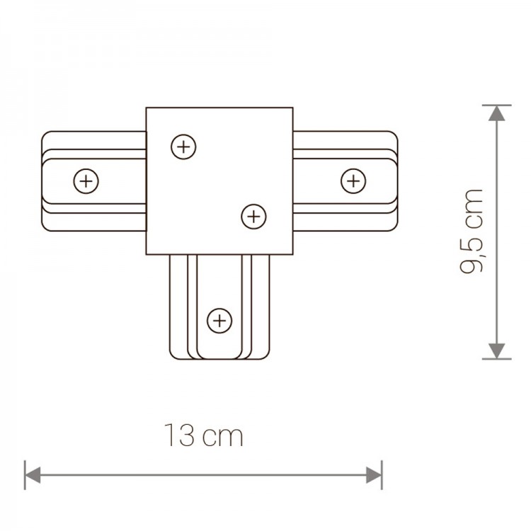 Коннектор T-образный Nowodvorski Profile Recessed 8834