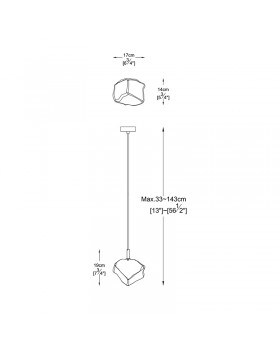 Подвесной светильник  Zumaline ROCK P0488-01F-U8AC-foto8