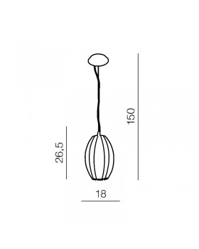 Подвесная люстра Azzardo Elba pendant AZ0158-foto2