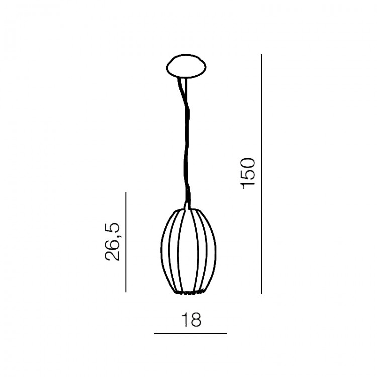 Подвесная люстра Azzardo Elba pendant AZ0158