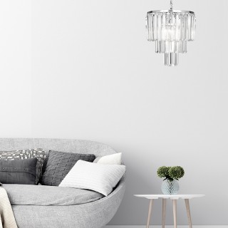 Подвесная люстра  Zumaline Amedeo 17106/3+1-CHR-foto2