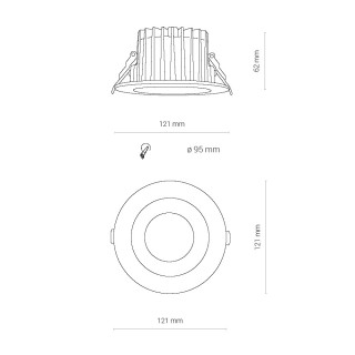 Встраиваемый светильник Nowodvorski Kea Led 8772-foto7