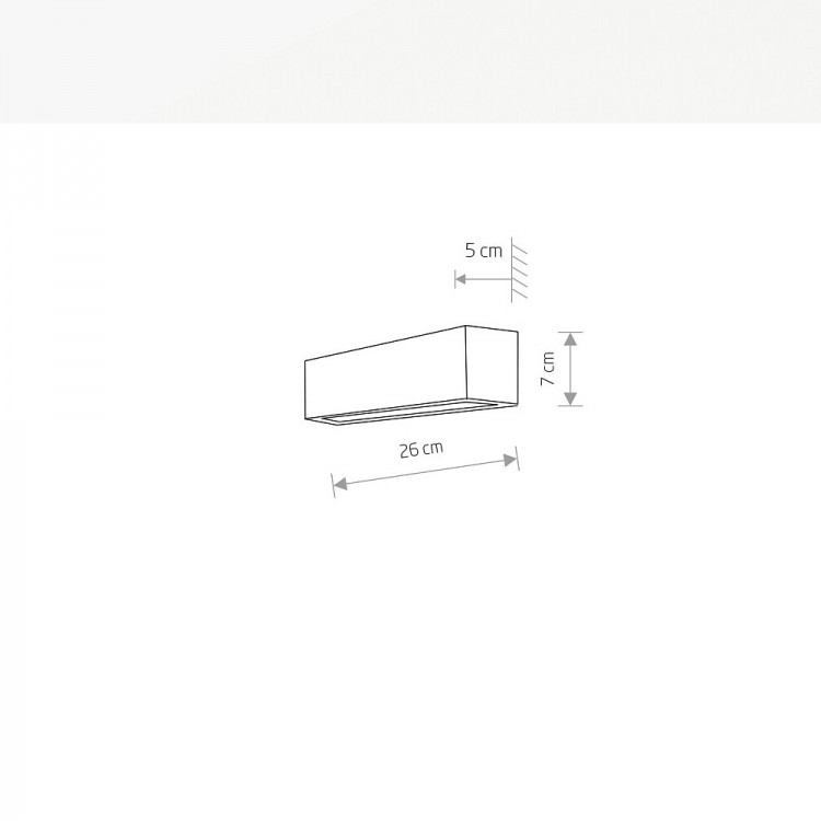 Настенный светильник Nowodvorski Straight Wall XS 6345