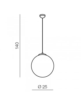 Подвесная люстра Azzardo White ball 25 AZ2515-foto2