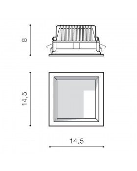 Встраиваемый светильник Azzardo Aida Square AZ4229-foto2