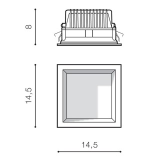 Встраиваемый светильник Azzardo Aida Square AZ4228-foto2