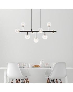 Подвесная люстра Zumaline RIANO P0454-09B-SDGF-foto2