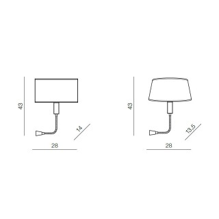 Основание настенного светильника Azzardo Amadeo lambody LED AZ2418-foto4