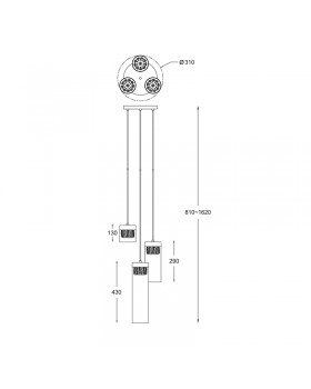 Подвесной светильник Zumaline GEM P0389-03D-0FD2-foto2