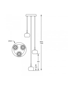 Подвесной светильник Zumaline CRYSTAL P0076-03M-B5FZ-foto2