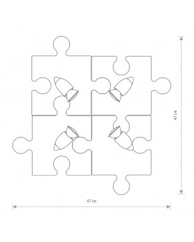 Настенно-потолочный светильник Nowodvorski Puzzle 6384-foto2