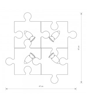 Настенно-потолочный светильник Nowodvorski Puzzle 6384-foto2